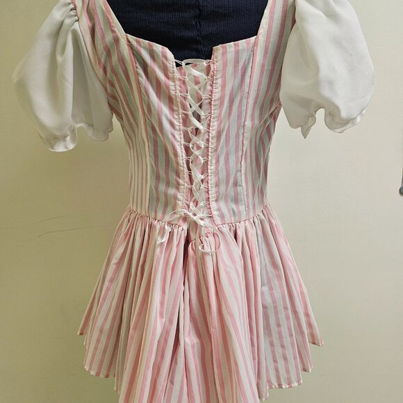 Milkmaid/Candy Striper Mini Dress - Picture 2 of 3
